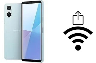 Cómo generar un código QR con la contraseña Wifi en un Sony Xperia 10 VI