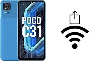 Cómo generar un código QR con la contraseña Wifi en un Xiaomi Poco C31