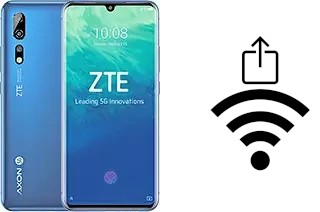 Cómo generar un código QR con la contraseña Wifi en un ZTE Axon 10 Pro 5G